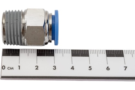 Фитинг цанговый прямой с наружной резьбой 1/2M для трубки диаметром 12 мм SHPI PC 12-R04