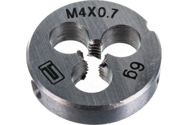 Плашка М4x0,7 мм СИБРТЕХ 77009