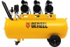 Безмаслянный малошумный компрессор Denzel DLS 1800/100,1800 Вт, 3x600, 100 л, 345 л/мин 58028