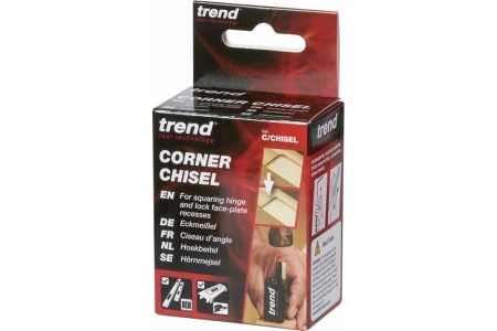 Угловая стамеска для квадратных петель, замков, защелок Trend 90 градусов C/CHISEL