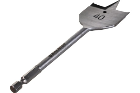 Сверло перовое по дереву (40х152 мм) ПРАКТИКА 033-031 Сверло перовое по дереву (40х152 мм) ПРАКТИКА 033-031