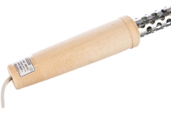 Электрический паяльник Точно-прочно 100W деревянная ручка 4249