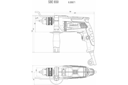 Ударная дрель Metabo SBE 650 600742000