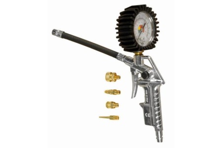 Пистолет для накачки шин Elitech с 4 насадками 0704.000601