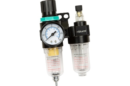 Фильтр влагоотделитель с лубрикатором для пневмоинструмента Sturm 1710-02-02