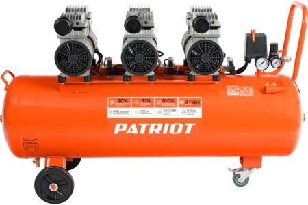 Поршневой безмасляный компрессор PATRIOT WO 100-440 525301935
