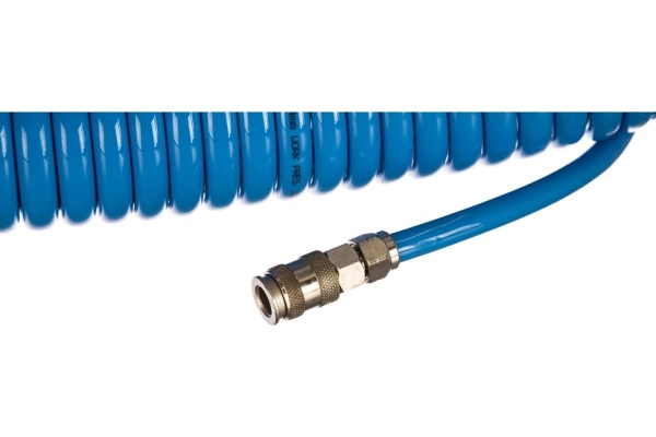 Шланг пневматический витой полиуретановый (15 м; 12х8 мм; 20 бар) AIRBOSS PUR-1215M