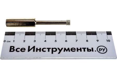 Сверло алмазное по керамограниту (2 шт; 6х67 мм; 3-гранный хвостовик) MATRIX 726063