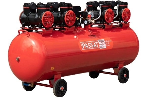 Компрессор Aurora PASSAT-250 MODULE тихий, безмасляный, 250 л, 1000л/мин, 5.8 кВт 35013