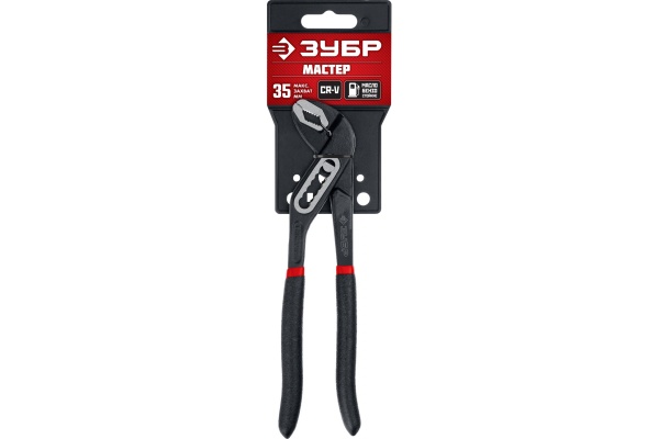 Переставные клещи Зубр Мастер Сr-V, высокомощный коробчатый шарнир, 180 мм 2242-18