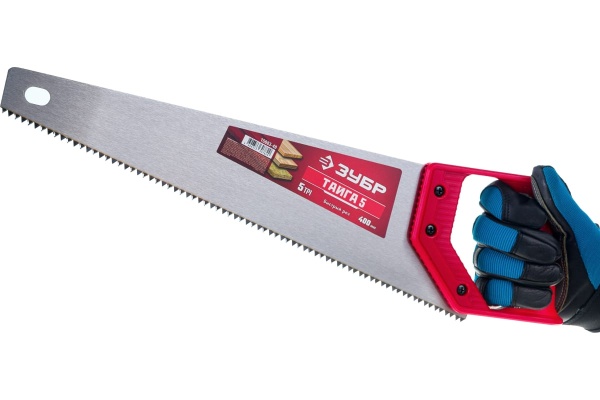 Ножовка для быстрого реза Зубр ТАЙГА-5 400 мм, 5 TPI, рез поперек волокон 15083-40