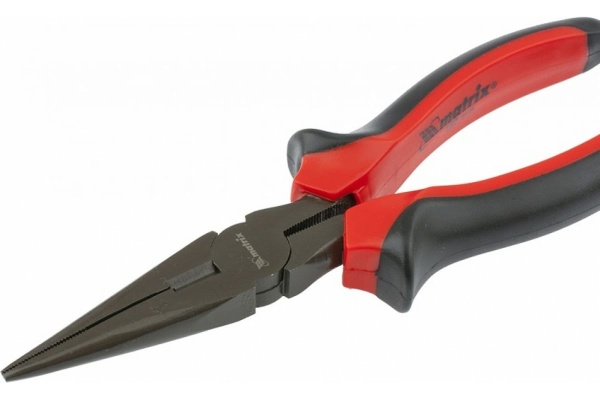 Прямые длинногубцы 160 мм MATRIX Black Nickel 17158