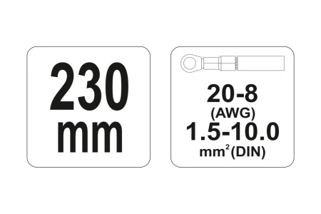 Инструмент для обжима и зачистки проводов YATO YT-2297