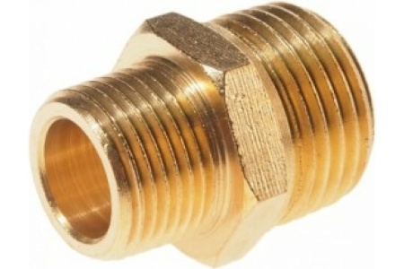 Соединитель резьбовой наружная резьба 1/2х3/8 ROCKFORCE RF-MM08/06