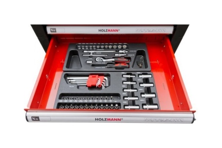 Тележка для мастерской с инструментами HOLZMANN хромованадиевая сталь WW790W