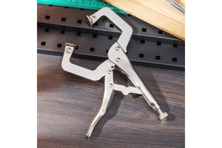 Зажимные клещи DELI С-образные, с фиксатором DL20011 98277