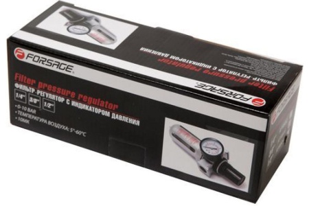 Фильтр влагоотделитель с индикатором давления 3/8" для пневмосистемы Forsage 47049 F-AFR803