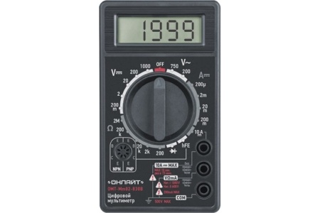 Мультиметр ОНЛАЙТ OMT-Mm02-830B 82971