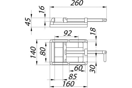 Станочные тиски 3" Сорокин 20.3