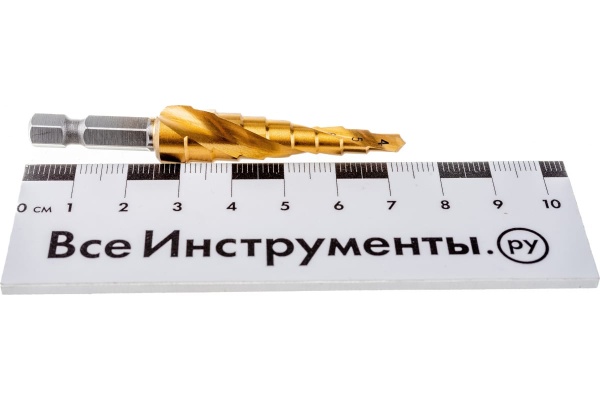 Сверло ступенчатое (4-12 мм; HSS-TiN) MATRIX 72353