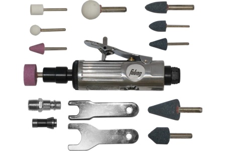 Прямая пневмошлифмашина FUBAG GL25000 + набор оснастки 100101