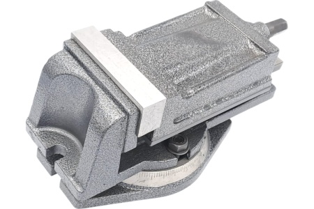 Тиски TORNERI станочные с закрытым винтом поворотные L губок 100 мм 041909