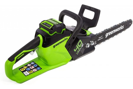 Аккумуляторная бесщеточная цепная пила Greenworks GD40CS15K4 40V с АКБ 4 А*ч и ЗУ 2005707UB