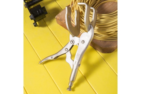 Зажимные клещи для сварки DELI dl20017 с фиксатором, 230мм, регулировочный винт,углеродистая сталь 112004