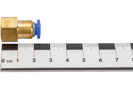 Фитинг цанговый прямой металлический 6 мм, внутренняя резьба 1/4" ARMA CF F1/4-06