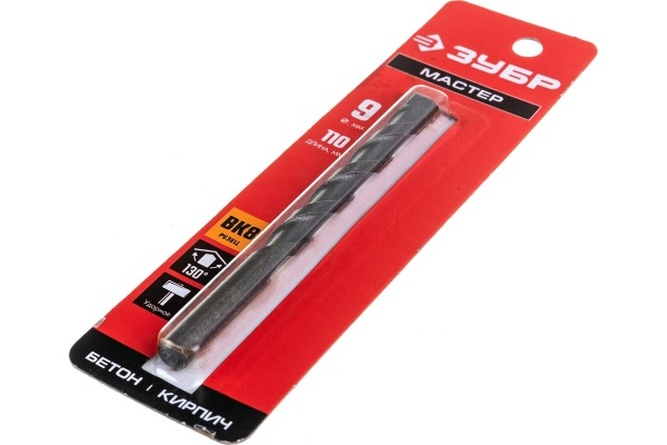 Сверло по бетону ЗУБР 9x110 мм 2922-110-09