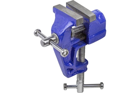 Настольные мини тиски Forsage ширина губок 40 мм, захват 30 мм, крепление "струбцина" F-32940