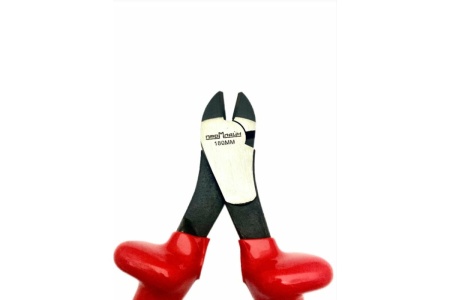 Боковые диэлектрические кусачки Промлайн 180мм, сталь cr-v, обливные рукоятки 1 слойн, до 1000В, ПЛ0210304180_z022