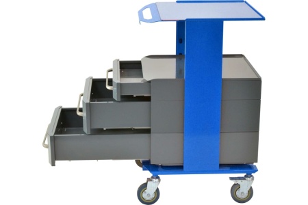 Тележка-тумба для инструментов Zatesov на три ящика SIPS-03-BLUE