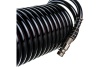Шланг спиральный черный полиуретановый профи (15 м; 5х8 мм) Pegas pneumatic 4921