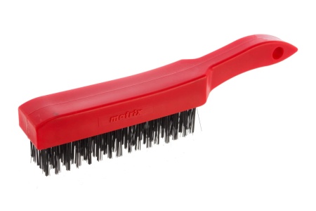 Зачистная шестирядная щетка с пластиковой ручкой MATRIX 74816