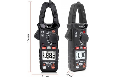Токовые клещи iCartool 2000 отсчетов, диамт. проводника 23 мм IC-M200A