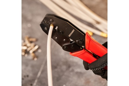 Кримпер REXANT HT-301 K для обжима F и BNC разъемов RG-8, RG-11, RG-174, RG-179, RG-213 12-3215