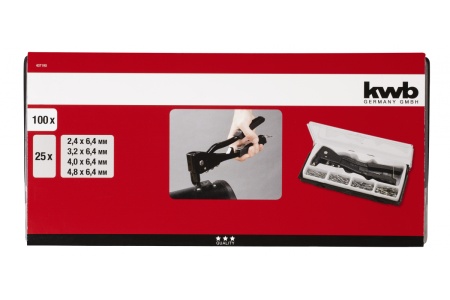 Заклепочник KWB комплект заклепок 4071-90