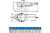 Станочные тиски GRIFF глобусные 160мм, Amax-125мм, вес-30.4кг, поворотные, серия QHK b241603