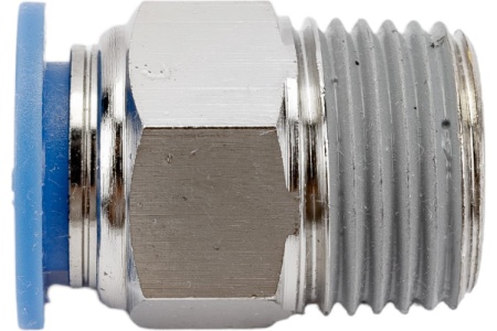 Фитинг цанговый прямой с наружной резьбой 1/2M для трубки диаметром 12 мм SHPI PC 12-R04
