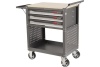 Инструментальная тележка (3 секции, серая, на колесах, с открытым отсеком) JTC 5516