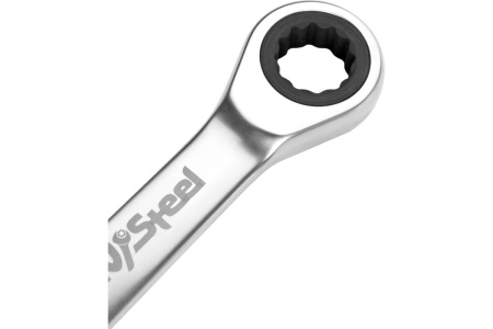 Комбинированный трещоточный укороченный ключ AV Steel 16мм шт AV-315316