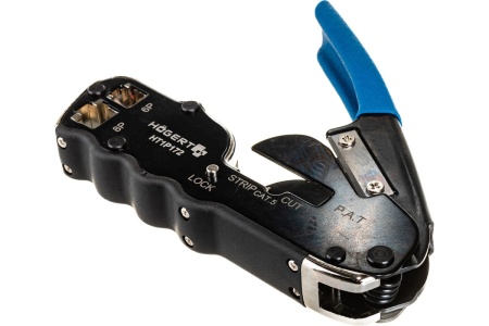 Пресс-клещи для обжима телефонных и компьютерных клемм HOEGERT TECHNIK 6P, 8P, RJ45 HT1P172