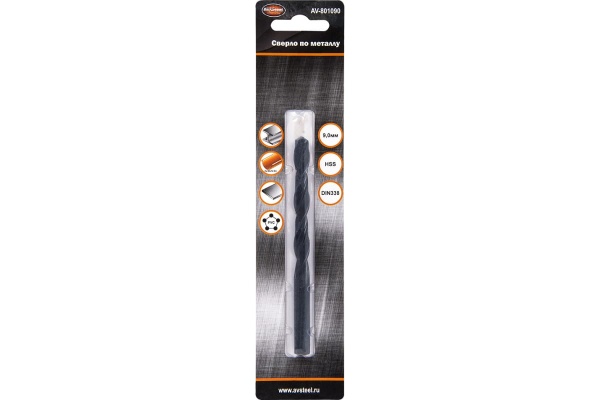 Сверло по металлу HSS-R (9 мм) AV Steel AV-801090