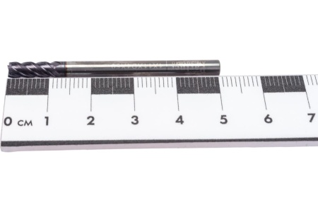 Фреза концевая твердосплавная по нержавеющей стали Серия 301 (4х11х50 мм; 4-х перая; AlTiN; 35гр; хв-к 4 мм) Partner 301040