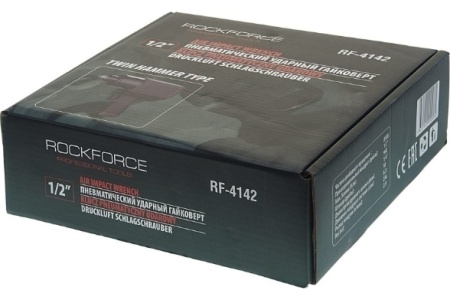 Ударный пневмогайковерт Rockforce Twin Hammer с реверсом 1/2" RF-4142