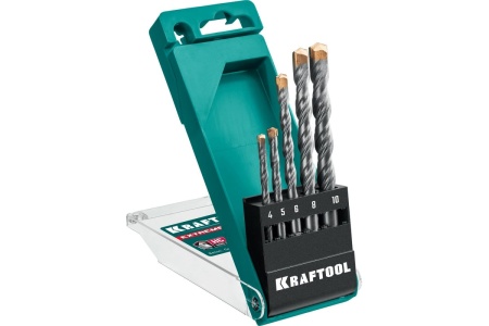 Набор сверл по бетону KRAFTOOL Extreme 5 шт, 4-5-6-8-10 мм 29166-H5