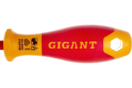 Диэлектрическая отвертка Gigant SL 5.5x125 мм GDS SL 55125