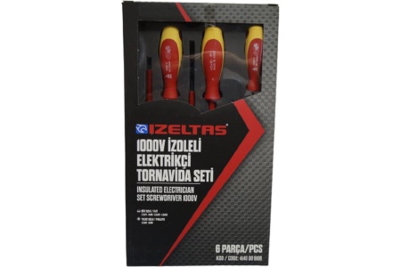Набор диэлектрических отверток IZELTAS 6 предметов, 4140009106