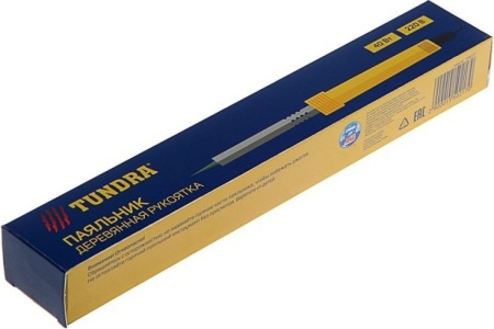 Паяльник TUNDRA деревянная рукоятка, 40Вт, 220В 1550217